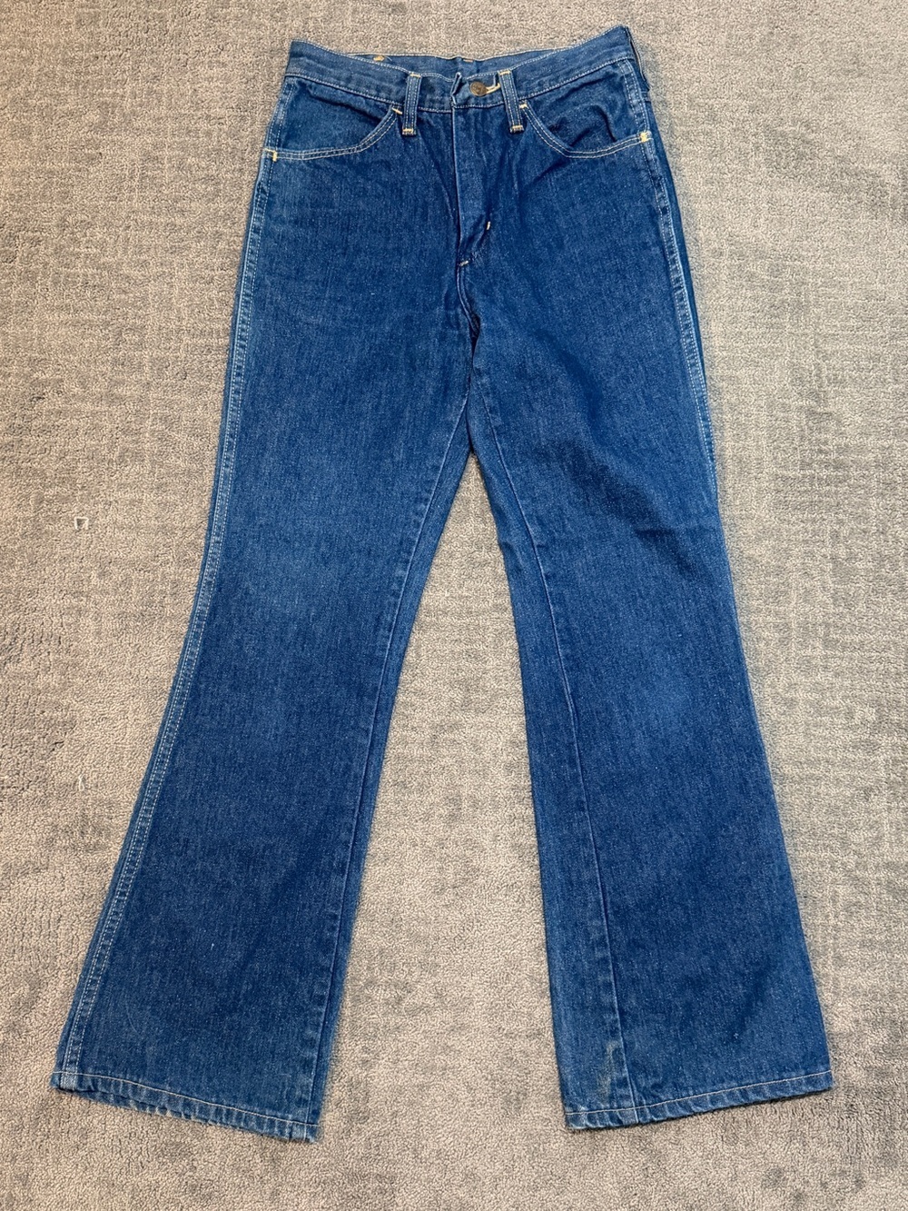 Vintage 70s/80s Rustler Made in USA Flared Jeans High Rise Retro Western Denim